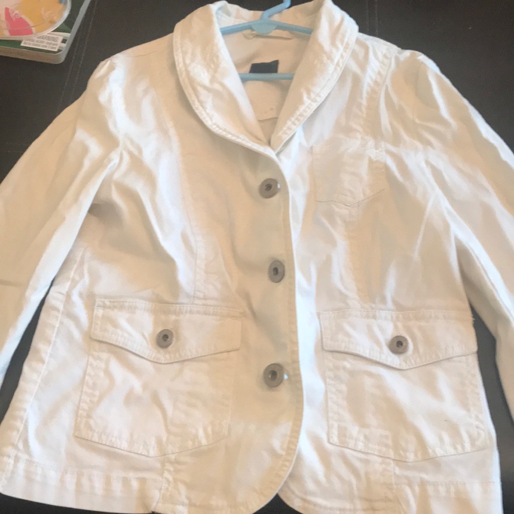 GAP white jean jacket